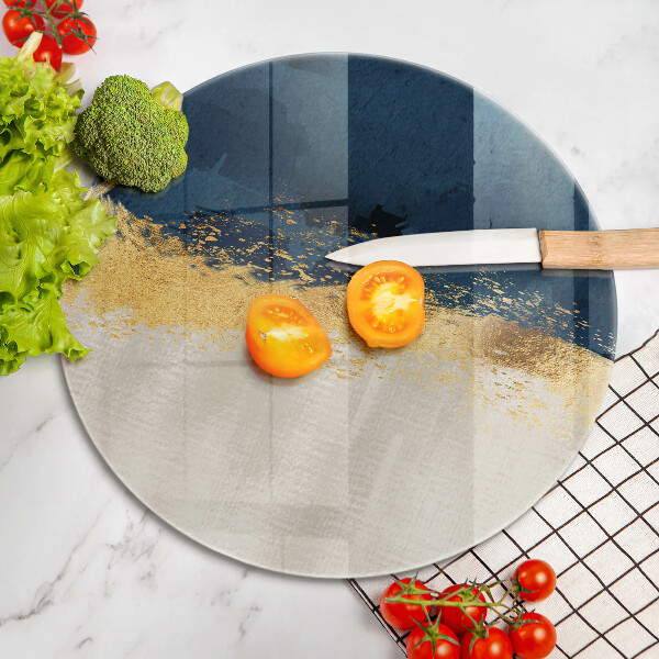 Chopping board glass Abstraction gold