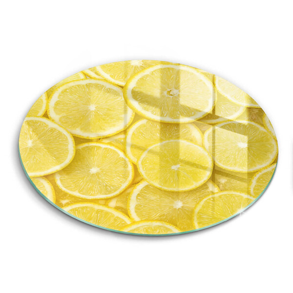 Glass cutting board Lemon fruit