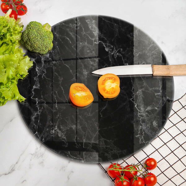 Glass cutting board Elegant marble