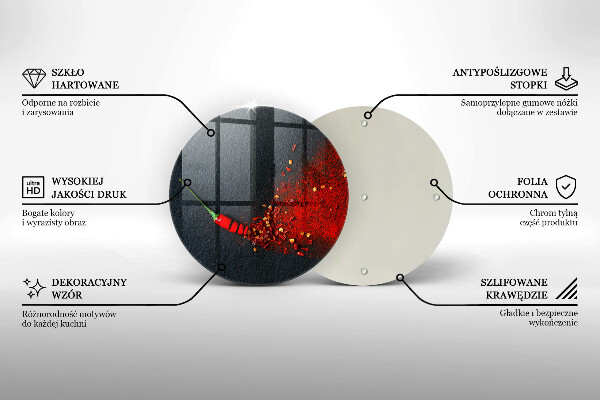 Glass cutting board Chilli pepper