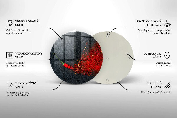 Glass cutting board Chilli pepper