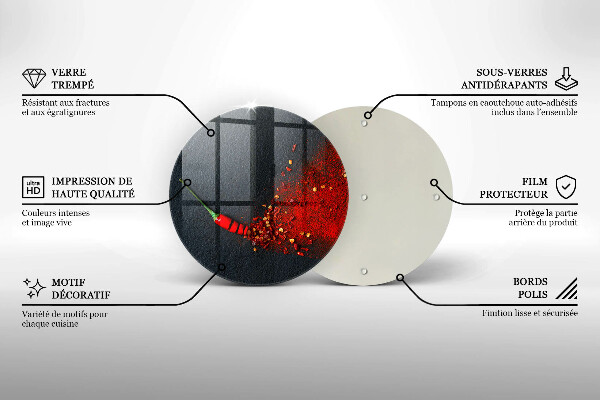 Glass cutting board Chilli pepper