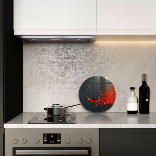 Glass cutting board Chilli pepper
