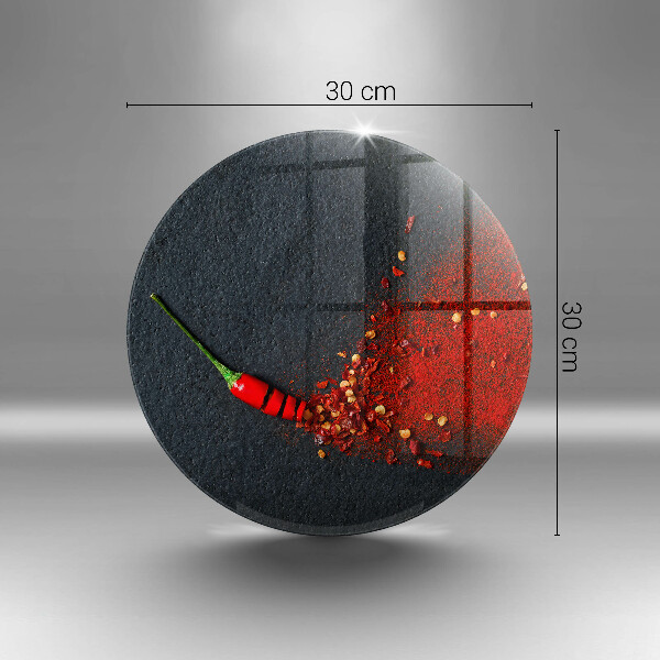 Glass cutting board Chilli pepper