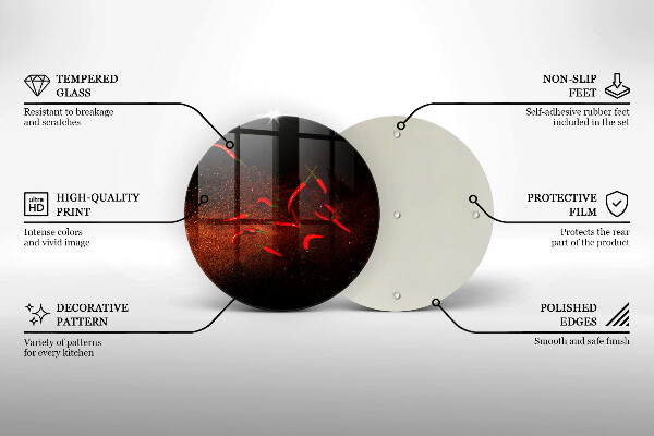 Chopping board Hot chili peppers