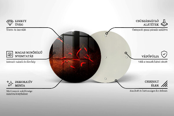 Chopping board Hot chili peppers