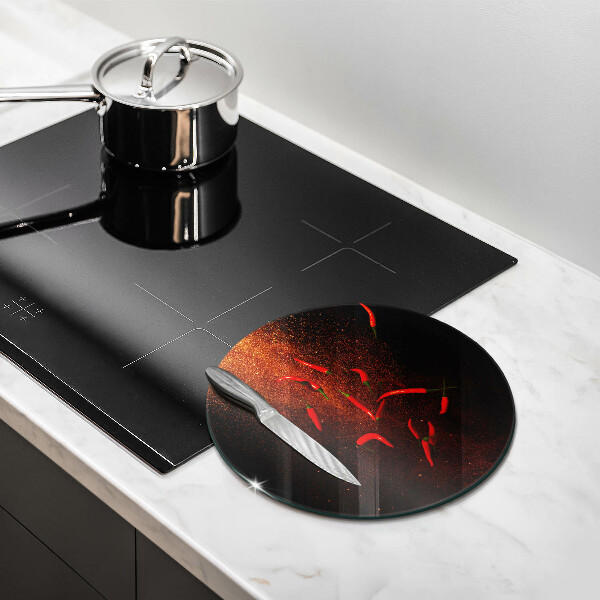 Chopping board Hot chili peppers