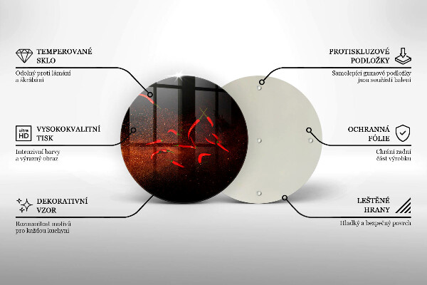 Chopping board Hot chili peppers