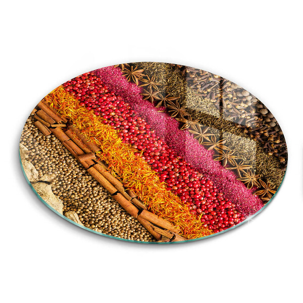 Chopping board Colorful spices