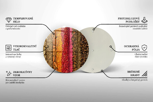 Chopping board Colorful spices