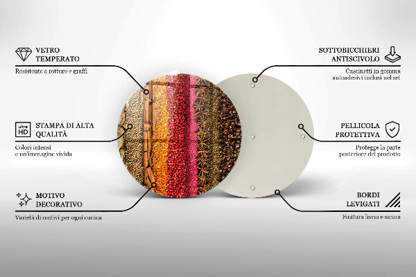 Chopping board Colorful spices