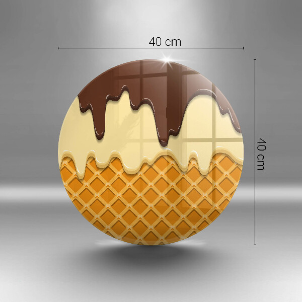 Chopping board Illustration of ice cream