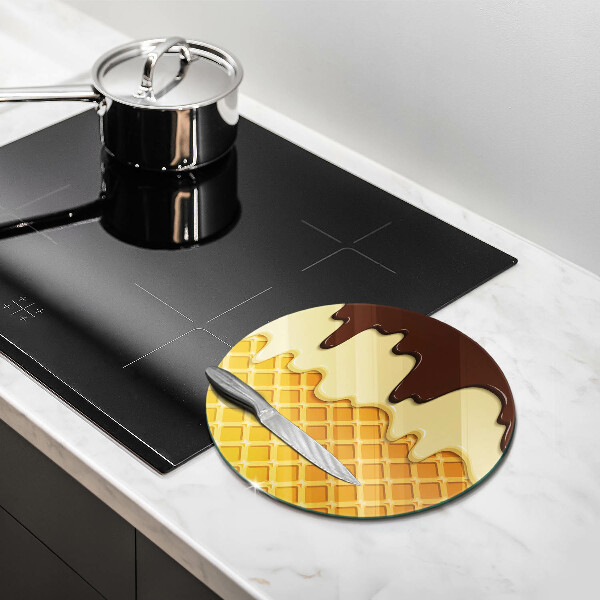 Chopping board Illustration of ice cream