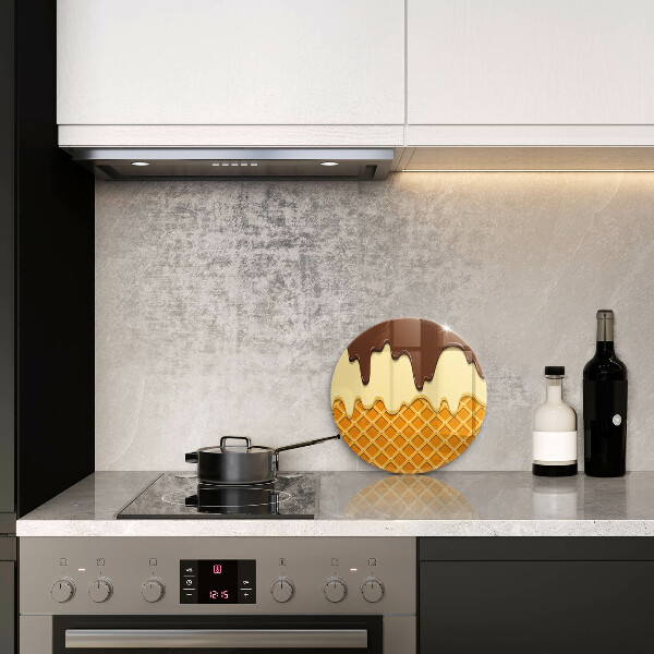 Chopping board Illustration of ice cream