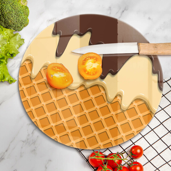 Chopping board Illustration of ice cream