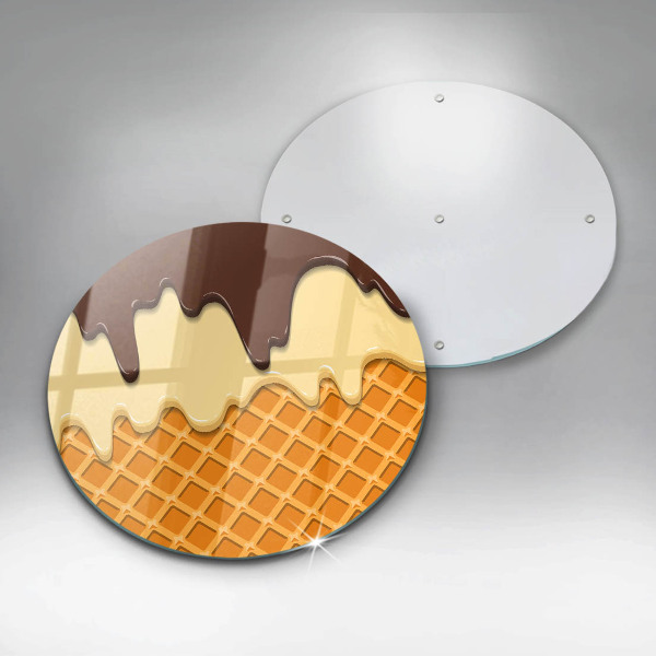 Chopping board Illustration of ice cream