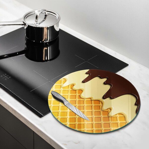 Chopping board Illustration of ice cream