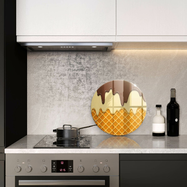 Chopping board Illustration of ice cream