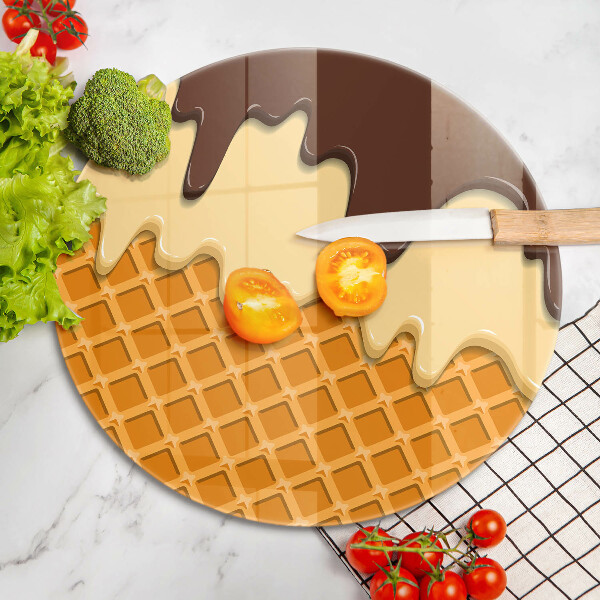 Chopping board Illustration of ice cream