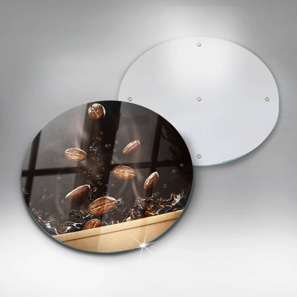 Chopping board Hot coffee beans