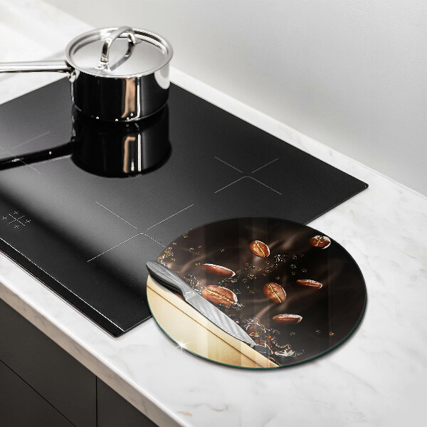 Chopping board Hot coffee beans