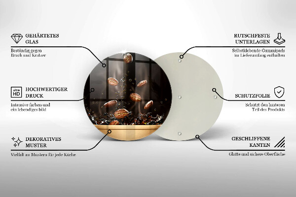 Chopping board Hot coffee beans