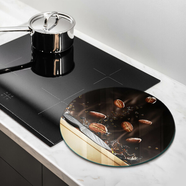 Chopping board Hot coffee beans