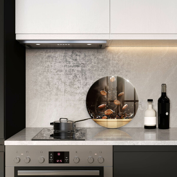 Chopping board Hot coffee beans