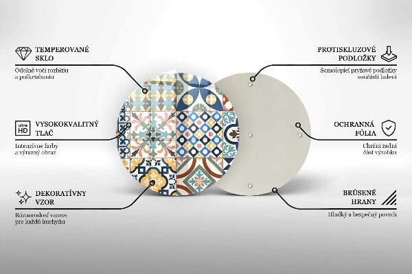 Chopping board glass Decorative tiles