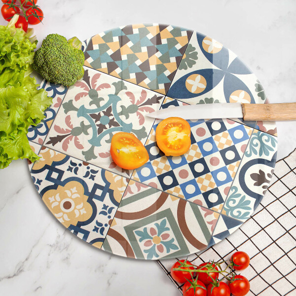 Chopping board glass Decorative tiles