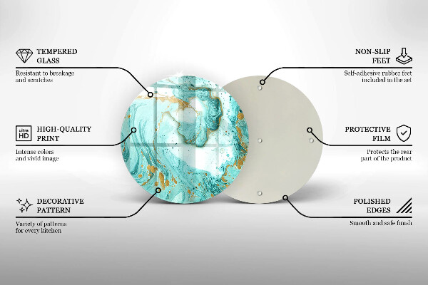 Chopping board Blue abstraction