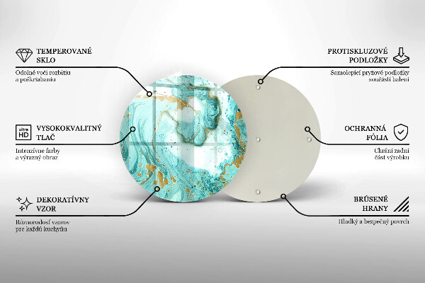 Chopping board Blue abstraction