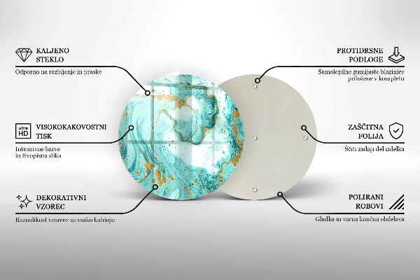 Chopping board Blue abstraction