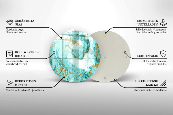 Chopping board Blue abstraction