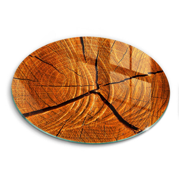 Chopping board glass Wood trunk structure