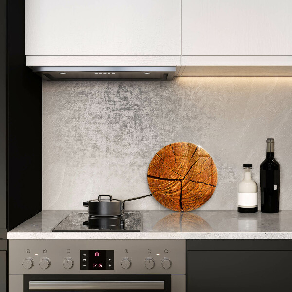 Chopping board glass Wood trunk structure