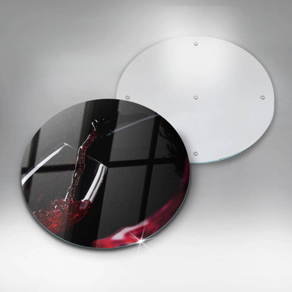 Chopping board glass Red wine glass