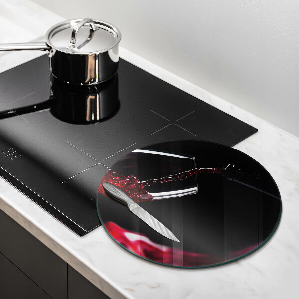 Chopping board glass Red wine glass