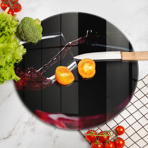 Chopping board glass Red wine glass