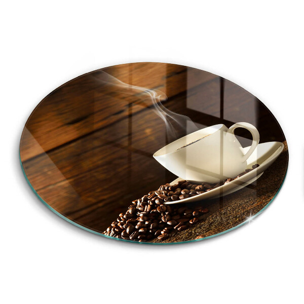 Chopping board glass Coffee cup wood