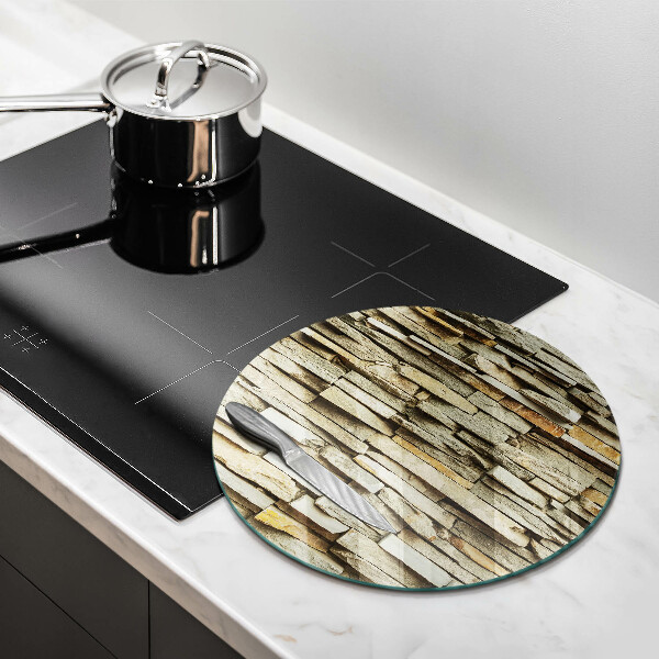 Chopping board glass Decorative stones