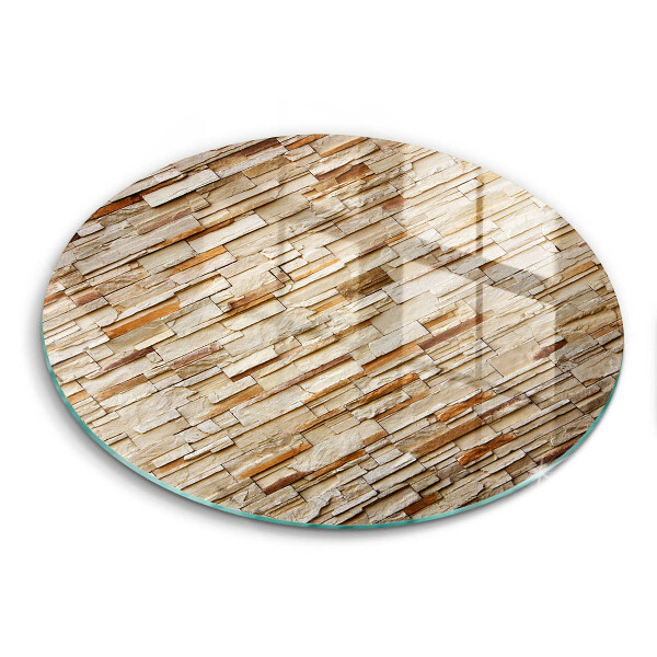 Chopping board glass Decorative texture stones