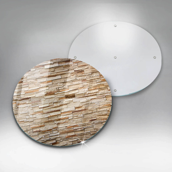 Chopping board glass Decorative texture stones