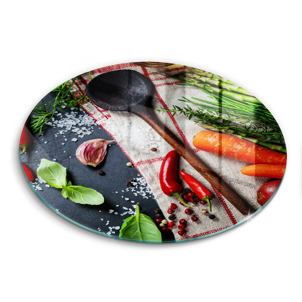 Chopping board glass Kitchen food