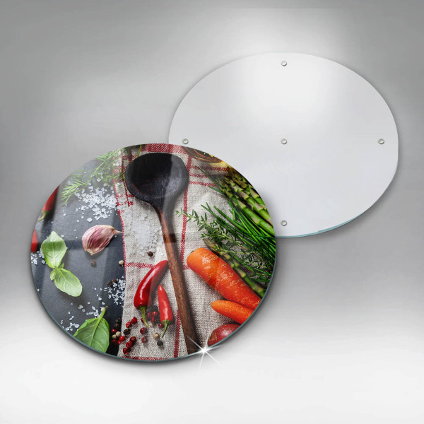 Chopping board glass Kitchen food