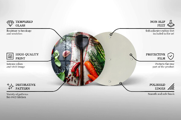 Chopping board glass Kitchen food