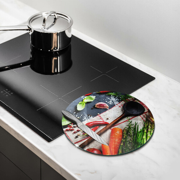 Chopping board glass Kitchen food
