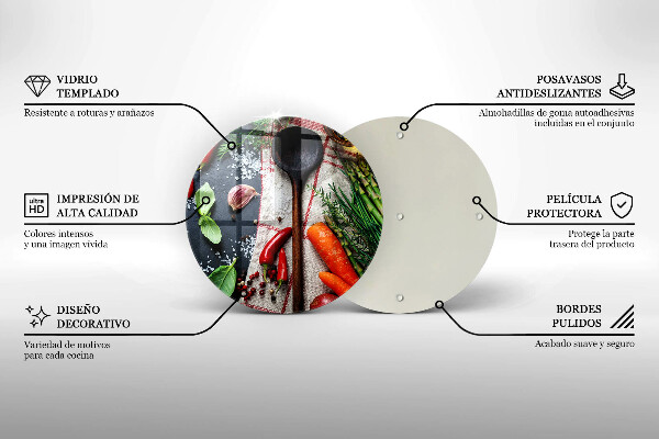 Chopping board glass Kitchen food