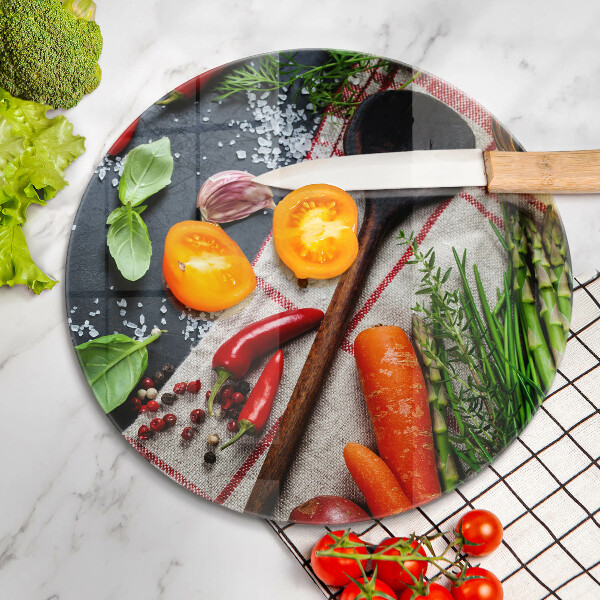 Chopping board glass Kitchen food