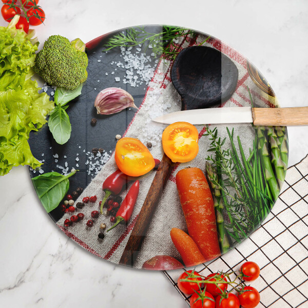 Chopping board glass Kitchen food
